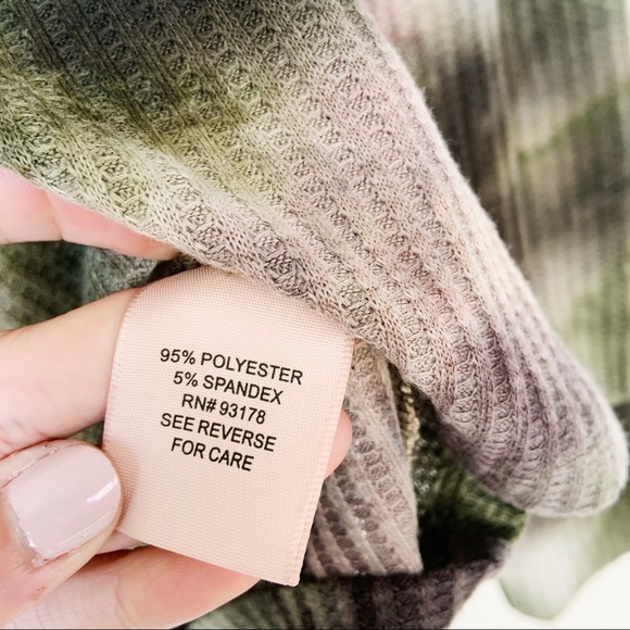 Philosophy Tops Nwt Philosophy Tie Dye Waffle Knit Long Sleeve